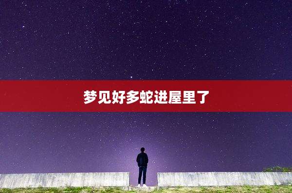 梦见好多蛇进屋里了