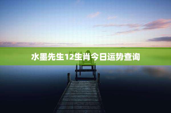 水墨先生12生肖今日运势查询