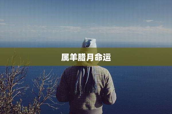 属羊腊月命运