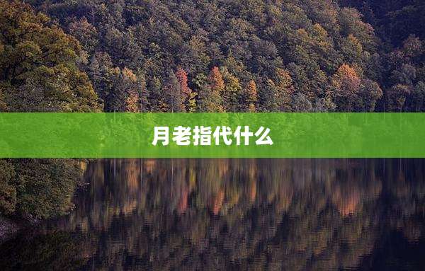 月老指代什么