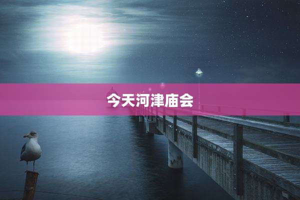 今天河津庙会