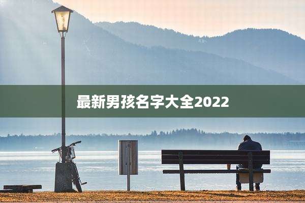 最新男孩名字大全2022