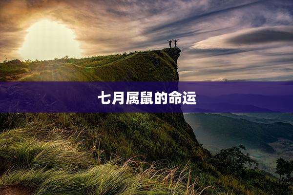 七月属鼠的命运