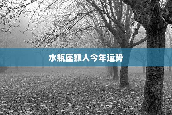 水瓶座猴人今年运势