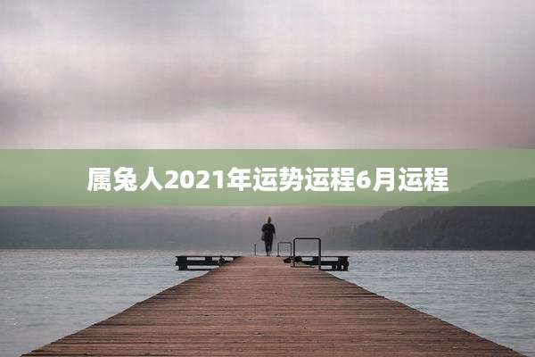 属兔人2021年运势运程6月运程