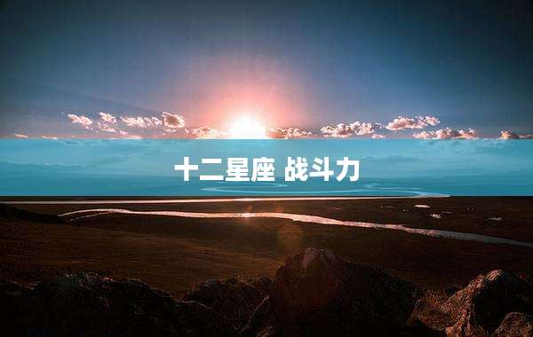 十二星座 战斗力
