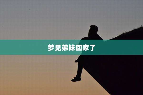 梦见弟妹回家了