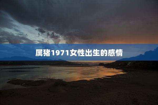 属猪1971女性出生的感情