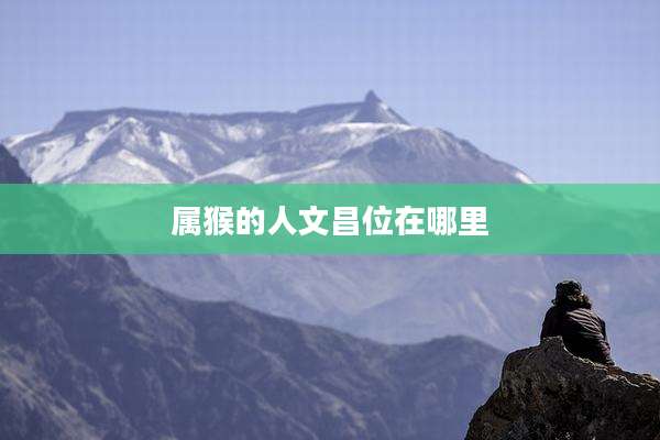 属猴的人文昌位在哪里
