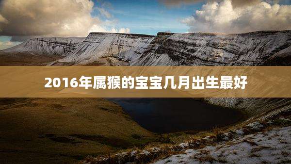 2016年属猴的宝宝几月出生最好