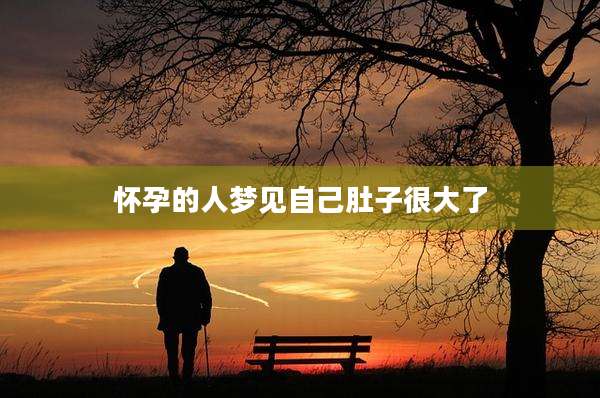 怀孕的人梦见自己肚子很大了