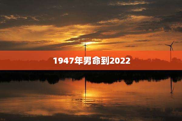 1947年男命到2022