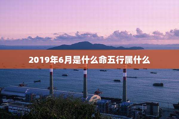 2019年6月是什么命五行属什么