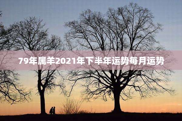 79年属羊2021年下半年运势每月运势