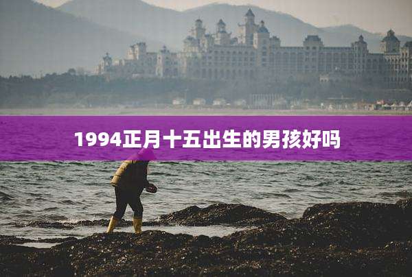 1994正月十五出生的男孩好吗