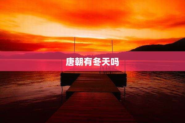 唐朝有冬天吗