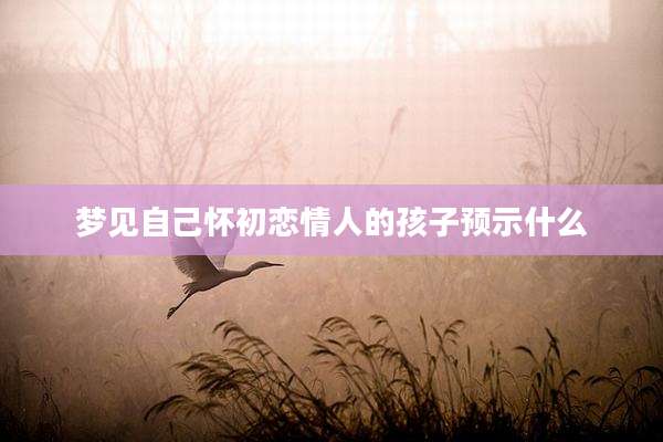梦见自己怀初恋情人的孩子预示什么
