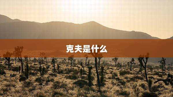 克夫是什么