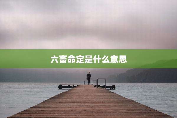六畜命定是什么意思