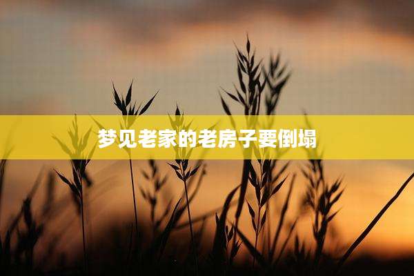 梦见老家的老房子要倒塌