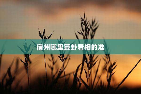 宿州哪里算卦看相的准