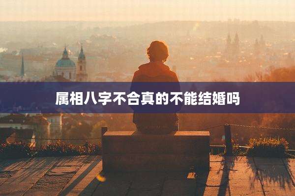 属相八字不合真的不能结婚吗