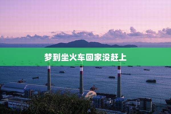 梦到坐火车回家没赶上