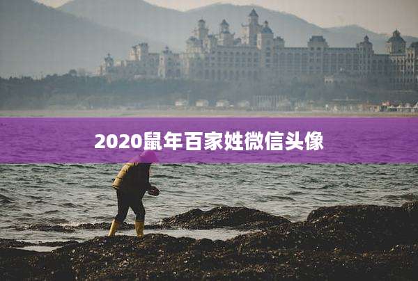 2020鼠年百家姓微信头像