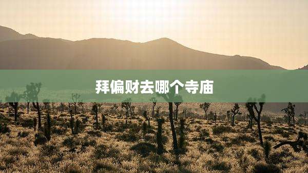 拜偏财去哪个寺庙