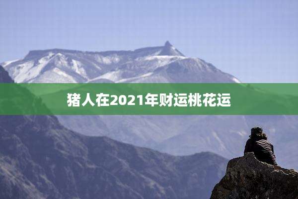猪人在2021年财运桃花运
