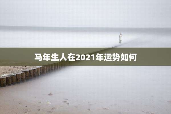 马年生人在2021年运势如何