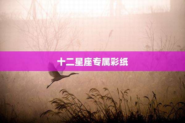 十二星座专属彩纸