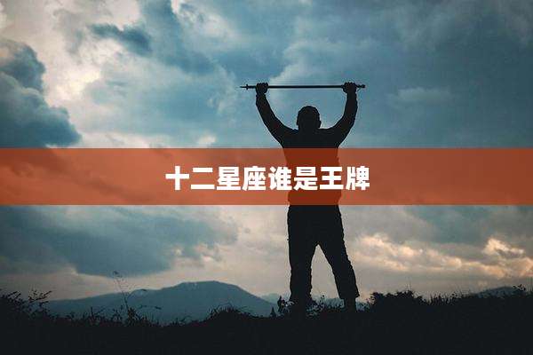 十二星座谁是王牌