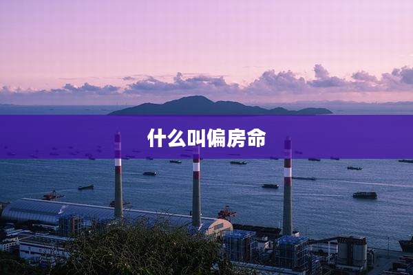 什么叫偏房命