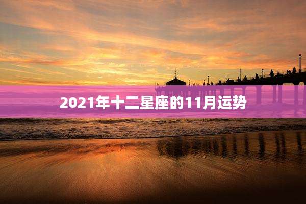 2021年十二星座的11月运势