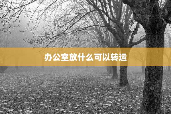 办公室放什么可以转运