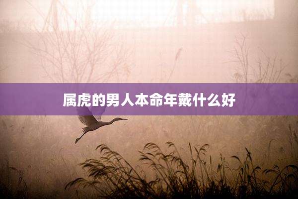 属虎的男人本命年戴什么好