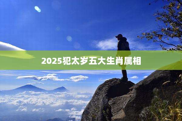 2025犯太岁五大生肖属相