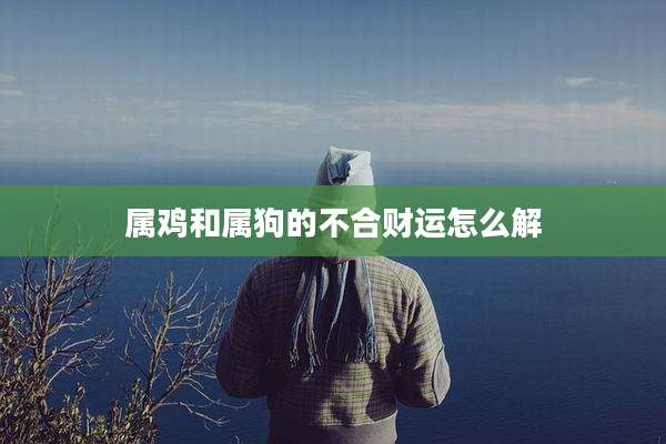 属鸡和属狗的不合财运怎么解