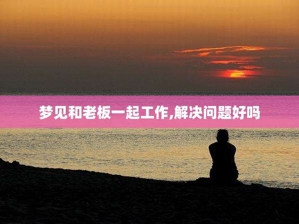梦见和老板一起工作,解决问题好吗