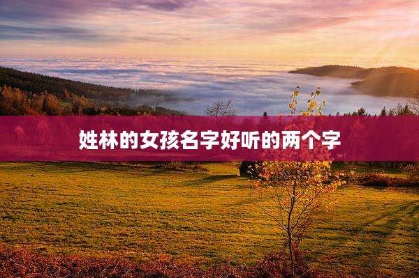 姓林的女孩名字好听的两个字