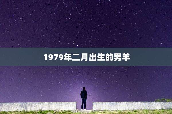 1979年二月出生的男羊