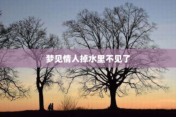 梦见情人掉水里不见了