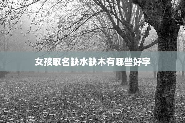 女孩取名缺水缺木有哪些好字