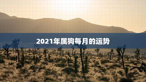 2021年属狗每月的运势
