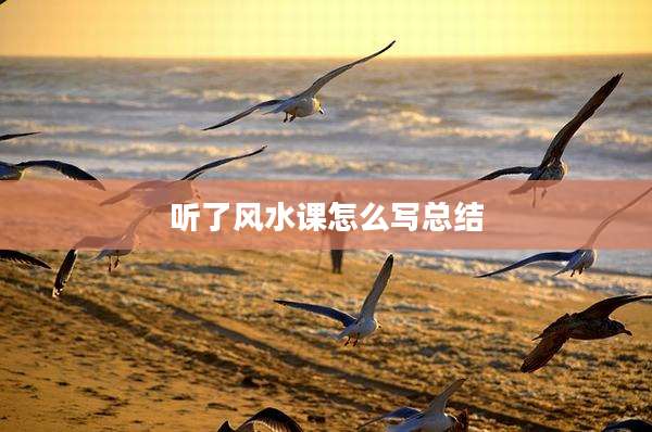 听了风水课怎么写总结