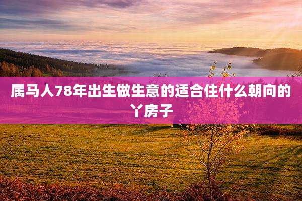 属马人78年出生做生意的适合住什么朝向的丫房子