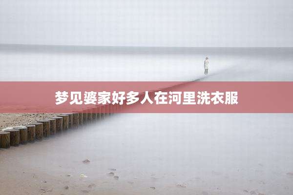 梦见婆家好多人在河里洗衣服