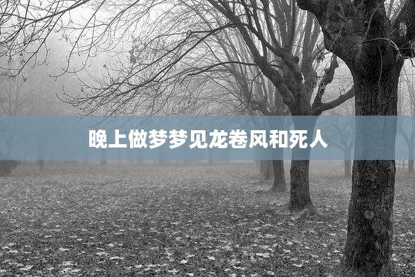 晚上做梦梦见龙卷风和死人