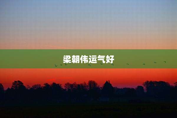 梁朝伟运气好